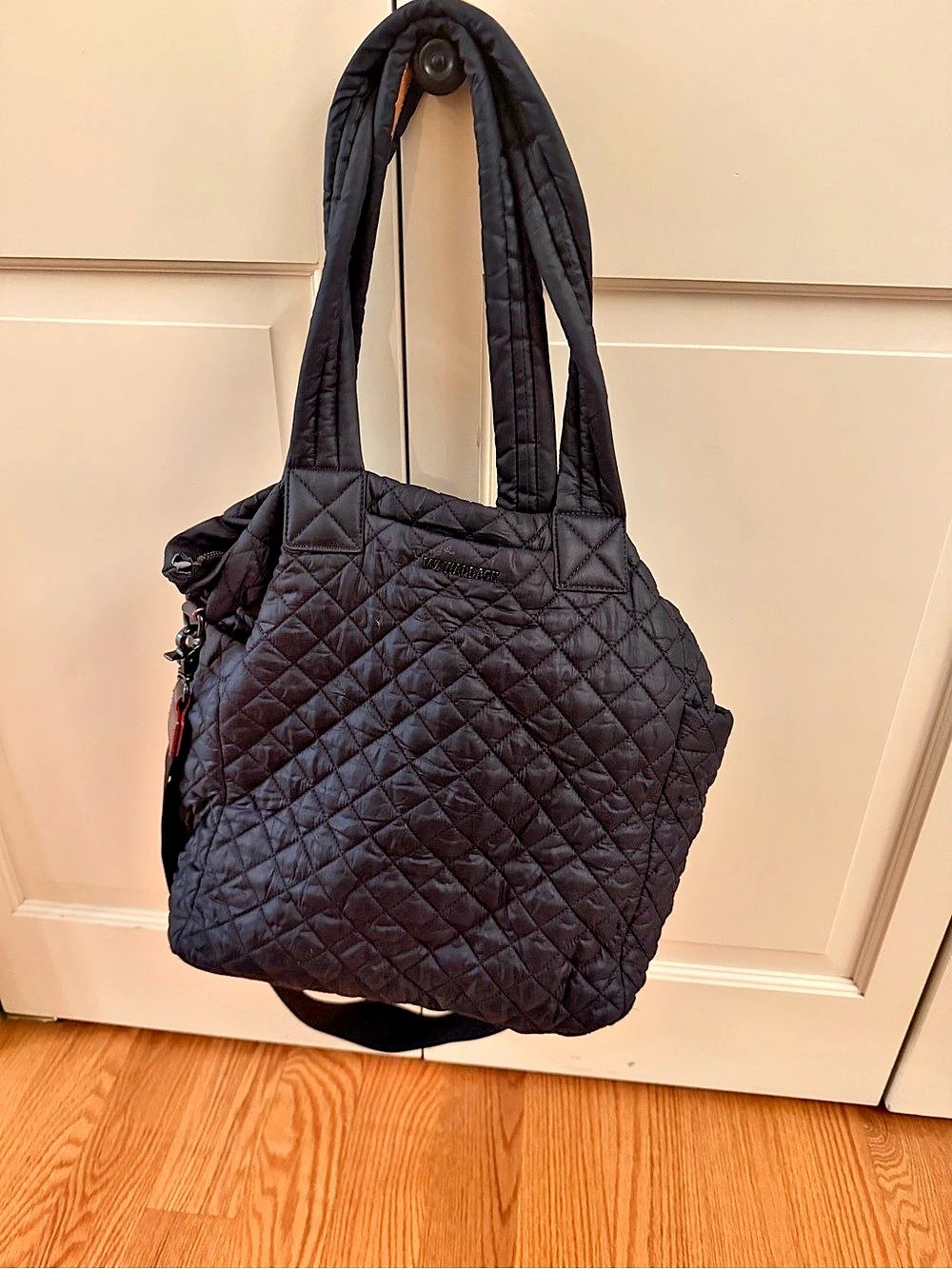 MZ WALLACE Quilted Shoulder Bag in Black